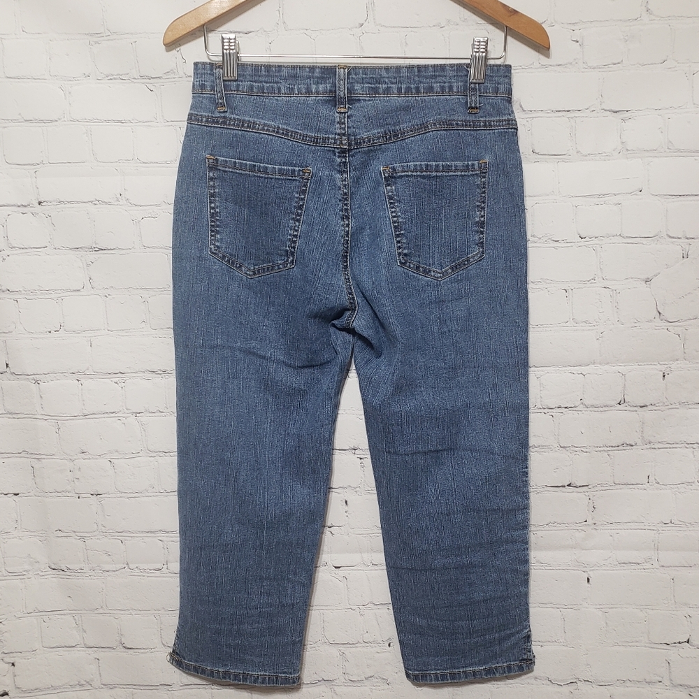 COS Jeans Sz 4 Embroidered Capri Jeans - Picture 6 of 11